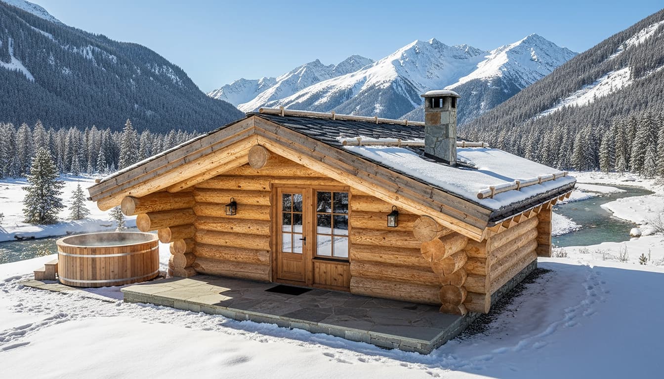 Casa din busteni Mica